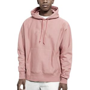 Sweat-shirt à manches courtes décontracté 100% coton pour hommes Pull brodé à capuche d'hiver avec détail perlé Couleur unie pour hommes - Product Image 1