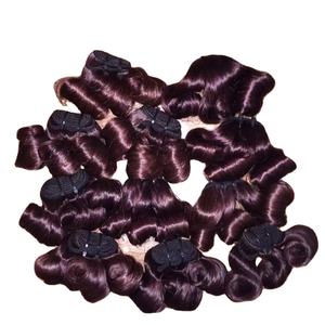 Paquets de cheveux gonflables de luxe de la meilleure qualité Extensions de cheveux humains vierges non traités à double tirage 100% - Product Image 3