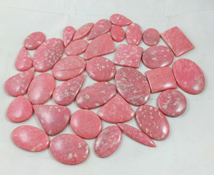 Cabujón de Tulita Rosa Natural, Piedra Preciosa de Alta Calidad, Cabujones Planos para Venta al por Mayor - Radha Arts - Product Image 1