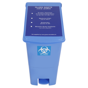 Eco-Friendly Open Top Foot Pedal Square Waste <b>Bin</b> for Hospital Use Made of <b>Plastic</b> Heavy Duty - Product Image 2