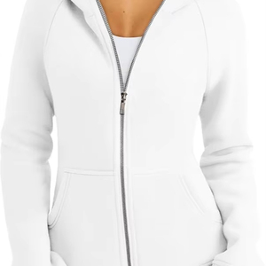 Sweat à capuche zippé pour femme, style streetwear décontracté pour l'hiver, avec logo frontal, prix abordable, vente en gros, meilleure mode hivernale - Product Image 5