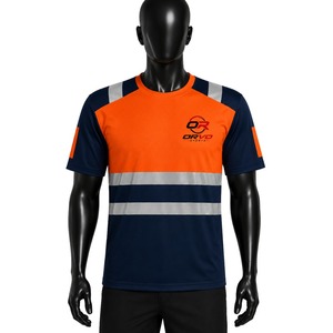 Camiseta Polo de Alta Visibilidad ORVO Sports con Detalles Reflectantes para Seguridad, Uniforme de Trabajo para Hombre, Poliéster, para Todas las Temporadas, Uso en Guardia - Product Image 3