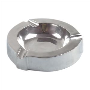 Elegante Cenicero para Hogar, Oficina, Hotel, Bar, Diseño Moderno, Cenicero Metálico Redondo de Color Plateado, Accesorios de Mesa - Product Image 4