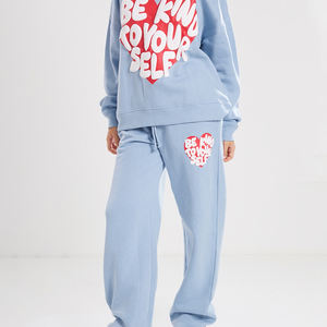 Survêtement léger en coton/polaire pour femme, imprimé, coupe ample, avec logo personnalisé, coupe-vent, vente en gros - Product Image 5