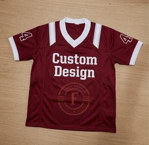 Camiseta de Fútbol Americano Personalizada con Sublimación, Cuello en V, Malla Transpirable, Uniforme Deportivo para Hombre - Product Image 2