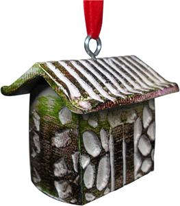 Article d'artisanat indien Conception de cabane Finition colorée Design vintage Article en gros Arbre de Noël en métal Article de décorations suspendues - Product Image 3