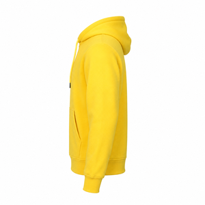 Sweat-shirt à capuche unisexe personnalisé jaune vierge en molleton de coton épais - Product Image 2