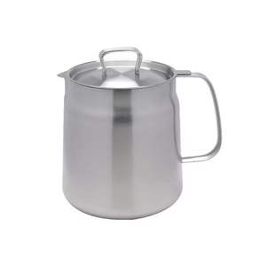 Olla para Leche de Acero Inoxidable con Tapa, Hervidor de Té Metálico, Jarra Calentadora de Café para Uso en el Hogar, Cocina y Hotel - Product Image 1