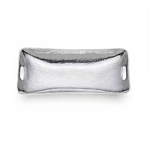 Bandeja de Metal Rectangular, Redonda y Cuadrada, Estilo Rústico, para Servir Comida en Fiestas de Ramadán, Bandeja de Metal para Mesa - Product Image 3