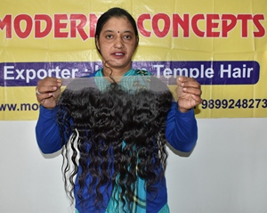 Vente en gros de cheveux humains naturels non traités 13*4 trame de génie ondulée frontale aucune perte de cheveux humains vierges vietnamiens bruts au temple - Product Image 2