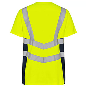 OEM Safety Workwear Men's High Vis Safety T Shirt Reflective Working Short Sleeve Construction Safety T-Shirts - Product Image 4