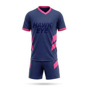ชุดเสื้อฟุตบอลชาย Hawk Eye แบบคอวี ผ้าโพลีเอสเตอร์ 100% ระบายอากาศได้ดี ยืดได้สี่ทิศทาง - Product Image 5