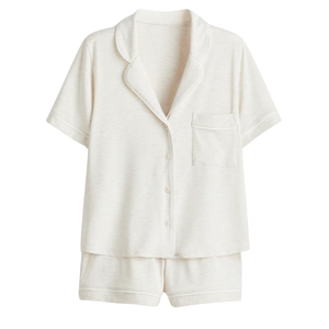 Pyjama décontracté pour femmes, respirant, à séchage rapide, tout temps, ODM, doux, en maille côtelée flexible - Product Image 1