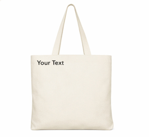COTTON VOYAGE Custom Logo Printed White Canvas Tote <b>Bag</b> <b>Large</b> Size Reusable Shopping Organic Cotton <b>Shoulder</b> Handle <b>Bag</b> - Product Image 1