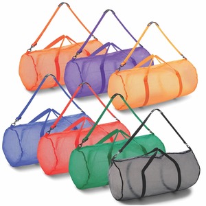 Sac de sport en maille avec bandoulière réglable, léger, pour la gym, l'entraînement et les voyages, personnalisable avec logo, vente en gros - Product Image 5