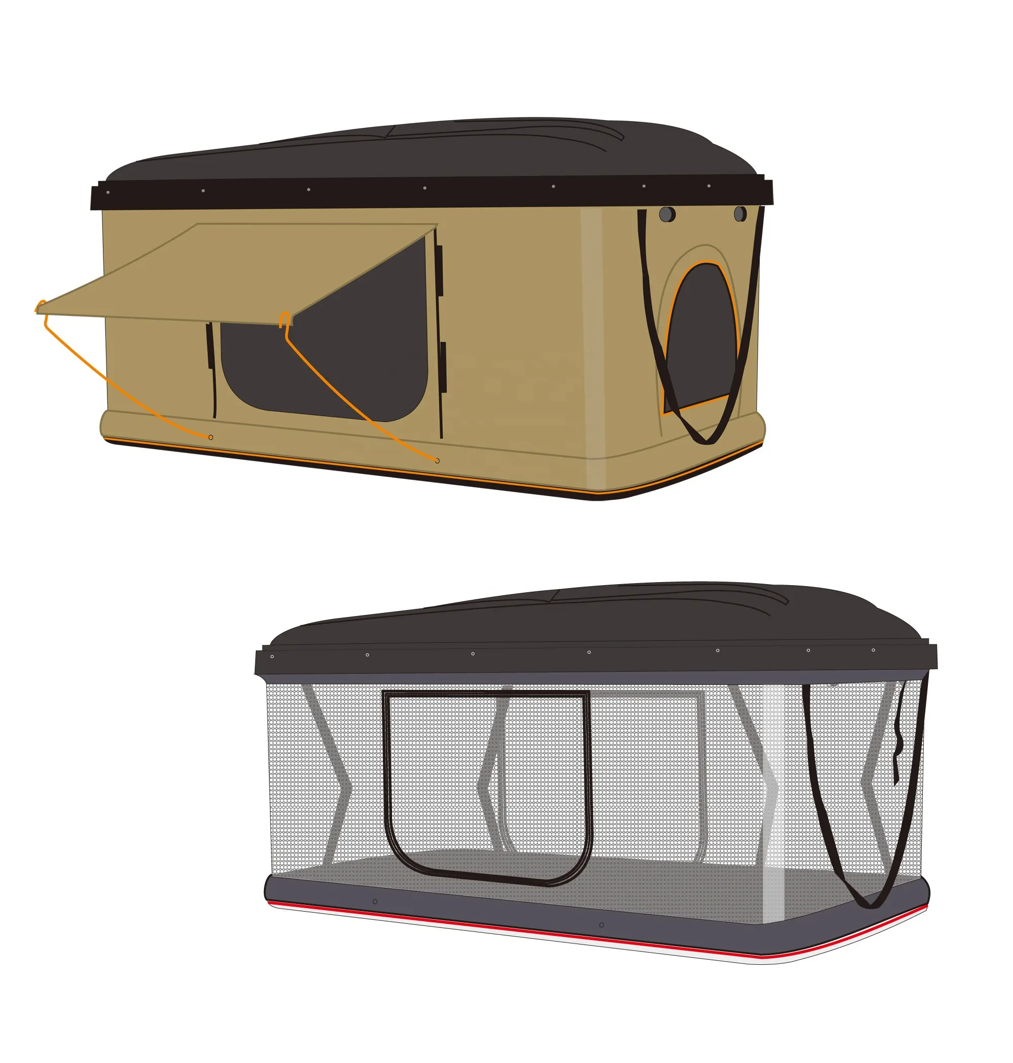 Camping accessories cool summer rooftop tent latest design pickup available