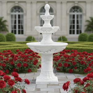 Fuente de Agua Decorativa de Mármol Natural de Lujo, Tallada a Mano, de Piedra Sólida, Moderna, Ecológica, Duradera, para Interiores y Exteriores - Product Image 1