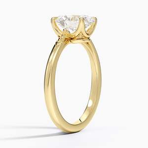 แหวนทองคำขาว 14K แกะสลักลวดลายประณีต พร้อมด้วยงานฝีมือระดับพรีเมียม - Product Image 4
