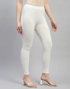 New Gym Compression High Waist <b>White</b> Leggings Full Length Quick Drying Sports Women's Basic Style All Seasons Wear Legging - Product Image 6