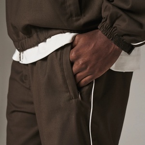 Conjunto Deportivo para Hombre, Talla Grande 2 1, Chaqueta con Capucha y Cierre Completo, Pantalones, Color Sólido, Estilo Casual, Transpirable, Poliéster, Invierno - Product Image 6