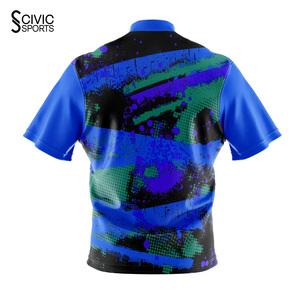 Custom Polyester Dartboard Polo Shirts <b>Dart</b> Jerseys and Bowling Shirts for <b>Dart</b> & Bowling - Product Image 2