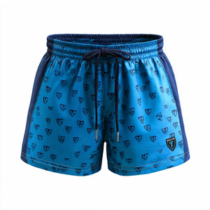 Shorts de rugby à cordon de serrage haute taille pour garçons, shorts de football personnalisés par sublimation, 100 % polyester, shorts de rugby pour enfants - Product Image 4