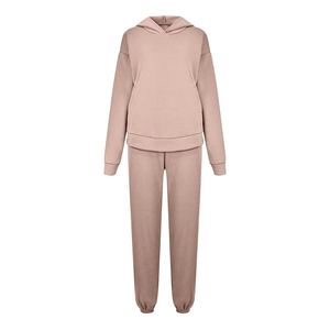 <b>Women</b> Wide Leg Sweatpants Hoodie Set Casual Two Piece Sweatsuit Soft Lounge Wear Outfit Relaxed Fit Matching <b>Top</b> And Flowing - Product Image 4