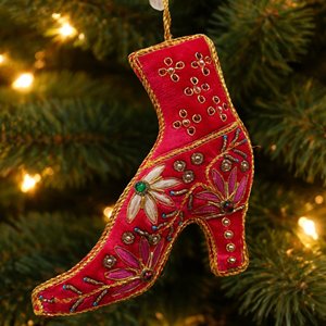 Adornos Navideños de Alta Calidad Estilo Moderno Jaunty Golden Zari, Venta al por Mayor de Decoraciones Navideñas Económicas - Product Image 2