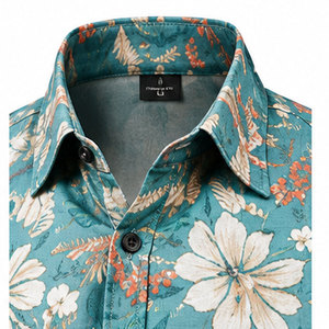 Camisa Casual Premium para Hombre con Estampado Digital, Tela Transpirable y un Look Elegante para el Día a Día, Camisa de Manga Corta - Product Image 3