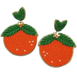 Mode haute couture en gros fait à la main embro[dery perle de rocaille mode multicolore boucles d'oreilles bijoux artificiels pour femmes boucles d'oreilles - Product Image 3