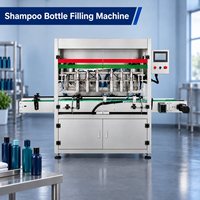 Machine de remplissage de bouteilles de shampoing avec huit têtes de piston et changements de vitesse de dosage pour les emballages de vente au détail K819-NG-8