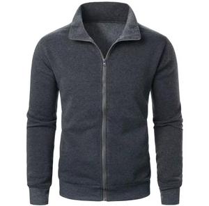 Blouson Bomber Polaire Homme Color Block à Capuche Fermeture Éclair Décontracté Automne Coupe Slim Respirant Devant Tricoté Polyester - Product Image 1