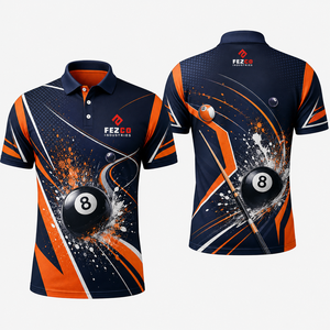 2026 Mens T-shirt Billiard Short-sleeve Man T Shirt Short Sleeve Custom Team <b>Name</b> Snooker Jersey - Product Image 4