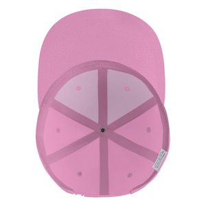 Gorra Snapback Personalizada de 6 Paneles, Rosa, Ajustable, Unisex, de Hilo de Algodón, con Logotipo de Letras Arcoíris en el Panel Frontal - Product Image 5