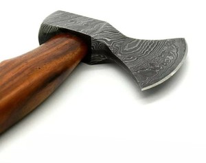 BA Enterprises Custom Hndmade 14" Damascus Steel Axe Tomahawk Hatchet With Sheath & Wooden Handle - 256 Layers - Product Image 1
