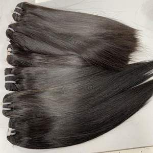 Vente en gros paquet trame naturelle droite vierge brut vietnamien cheveux humains double tirage un donneur extensions de cheveux 100% cheveux humains - Product Image 6