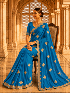 Sari en velours satiné pour femme, design indien personnalisé Vexotrend, magnifique motif Patola, style traditionnel pour mariage et fête - Product Image 4