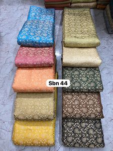 Honey Lace D.NO 1513 Rich Pattern Medium Weight Brocade Jacquard <b>Silk</b> <b>Fabric</b> for Designer Apparel Saree Blouse Craft Decoration - Product Image 3
