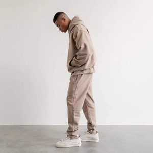 Manufacture Heavyweight Gym Wear Workout <b>Plus</b> <b>Size</b> Hoodies and Sweatpants Training <b>Jogger</b> <b>Set</b> Men's Tracksuit Adults Winter - Product Image 5