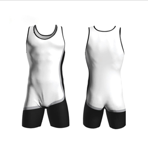 Mens Black Fitted Tank Top Wrestling Singlet Spandex Nylon Stretch <b>Athletic</b> Compression Adult Training Competition Sportswear - Product Image 3