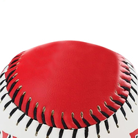Work N Shine 2026 Nouveau Design Balle de Baseball d'Entraînement Professionnelle Rouge Couleur Unie Conception Durable en PU pour Droitiers et Gauchers