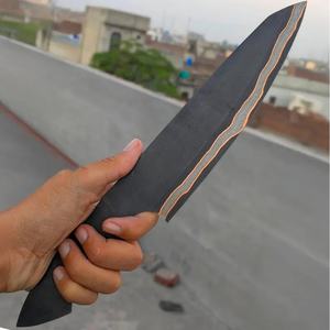มีดใบเปล่าทำมือแบบกำหนดเอง Jexmoo พร้อมใบมีดเหล็กคาร์บอนและปลอกหนัง - ของขวัญสำหรับเชฟ - Product Image 2