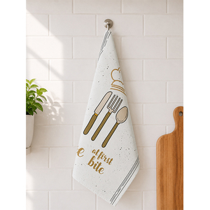 Paño de Cocina de Algodón Estampado con Vegetales, Paño de Cocina con Dibujo de Vegetales Coloridos y Borde Decorativo - Product Image 6