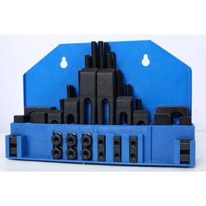 Set di serraggio a T da 58 pezzi per fresatrice con scanalatura da tavolo da 7/16 e perno da 3/8-16 per morsa - Product Image 5