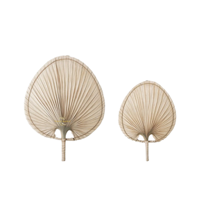 Traditional Vietnamese Palm Leaf Seagrass Hand Fan High Quality Sustainable Material Manual <b>Cooling</b> Fan For Home Ornament - Product Image 2