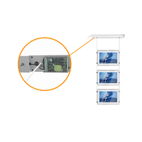 15.6 \ "& 21.5 \" double face accrocher LCD signalisation numérique et boîte à lumière LED 1000nits luminosité pour ascenseurs magasins de détail métros