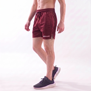 custom solid <b>black</b> workout <b>shorts</b> <b>men</b> active training gym sports bottom split hem side open pockets drawstring lightweight - Product Image 2