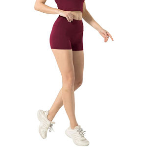 Shorts pour femmes en polyester/coton, personnalisables avec logo imprimé en 3D, shorts hip-hop épais et lavés, vente en gros - Product Image 4