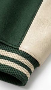 Sustainable Winter Fashion Varsity <b>Jacket</b> with Front Logo Embroidery Patches Viral Street Style Oversized American Style - Product Image 5