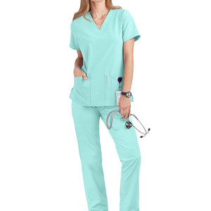 Medical Hospital <b>Scrubs</b> <b>Set</b> Professional Uniform Breathable Soft Nursing Doctor Workwear Comfortable <b>Scrub</b> Suit Outfit <b>Set</b> - Product Image 1